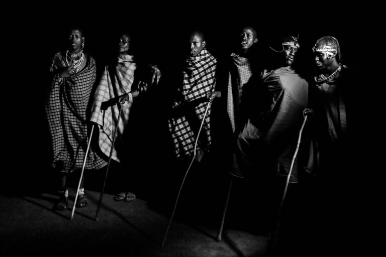 Tribu Maasai - Veillée nocturne