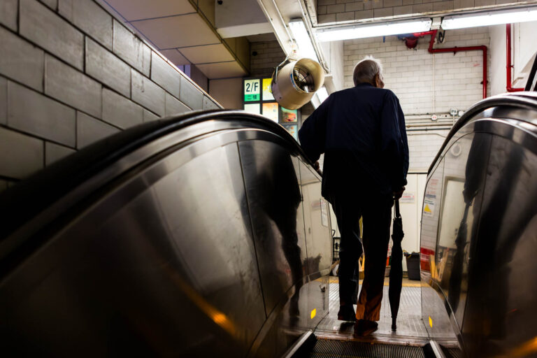 Un marché à Hong-Kong - Escalator