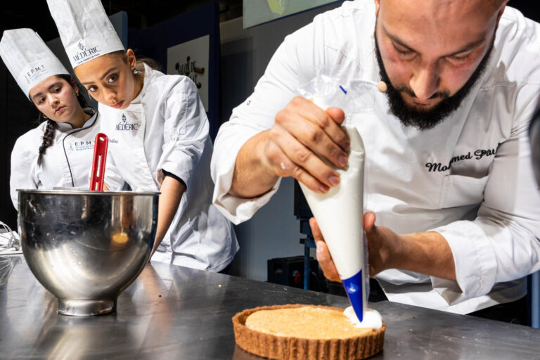 Salon du chocolat - pastry show - Amina Bedine - Mohammed Chef patissier - Leila Kadaoui - Démonstration patisserie - Photographe événementiel