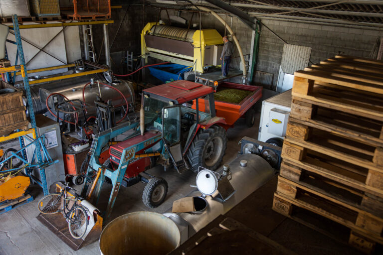 Pressoir à raisin - hangar viticole - Vignoble Loire-Atlantique
