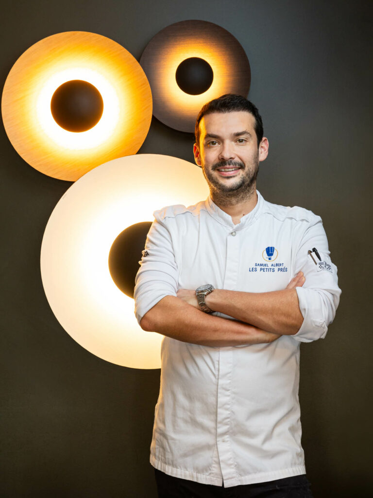 Portrait du chef Saluel Albert - Photo culinaire créative - Reportage Chefs cuisiniers des Pays de la Loire - studio photo loire-atlantique