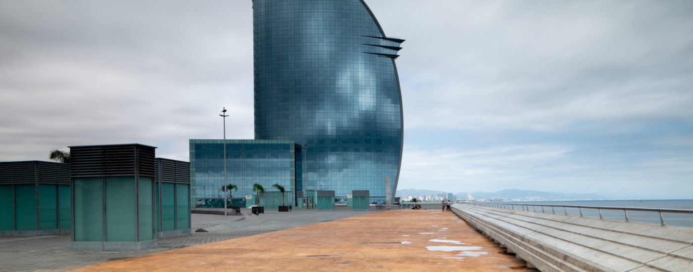 photographie d'architecture - la voile de Ricardo Bofill - agence photo Brunet-Monié